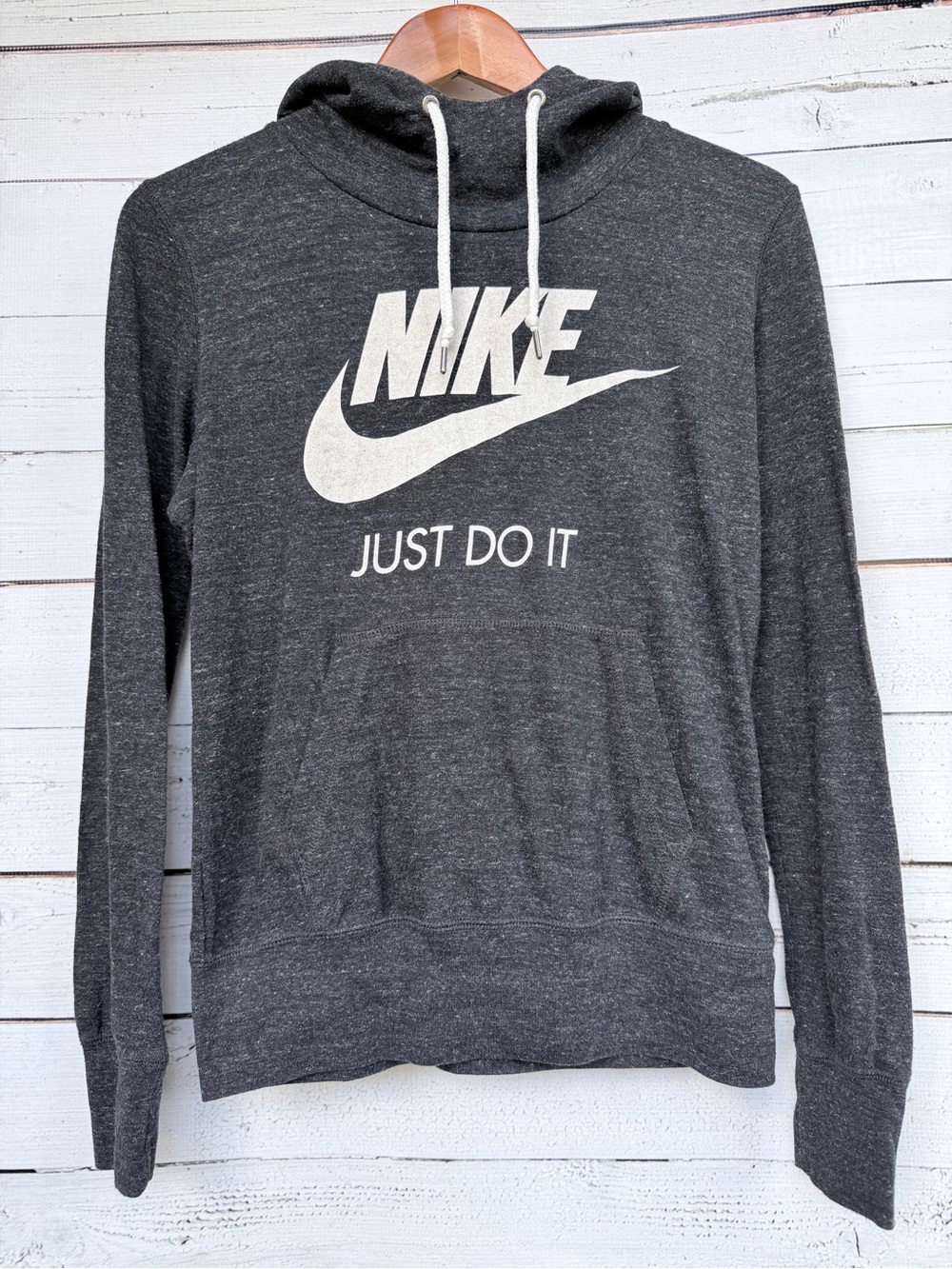 Nike Gym Vintage Just Do It Pullover Hoodie Size Medium